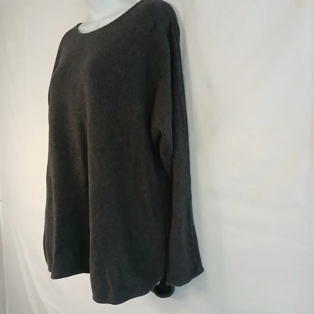 Michael‎ Khors womens gray pullover zip closure sz XL office wear cozy mature